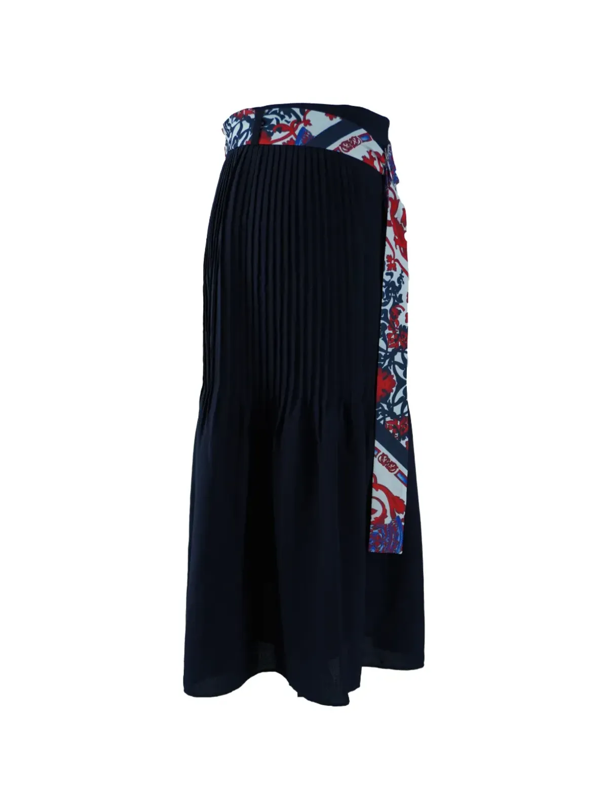 Claudie Pierlot ベルト付きプリーツミディスカート - 画像3
