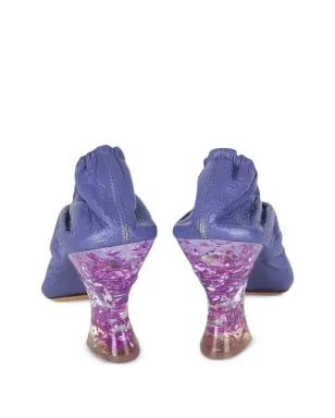 Bottega Veneta Pre-Owned グリッター付き アーモンドトゥ パンプス - Purple - サムネイル2