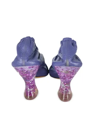 Bottega Veneta Pre-Owned グリッター付き アーモンドトゥ パンプス - Purple - サムネイル3