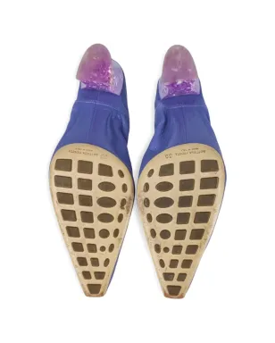 Bottega Veneta Pre-Owned グリッター付き アーモンドトゥ パンプス - Purple - サムネイル4
