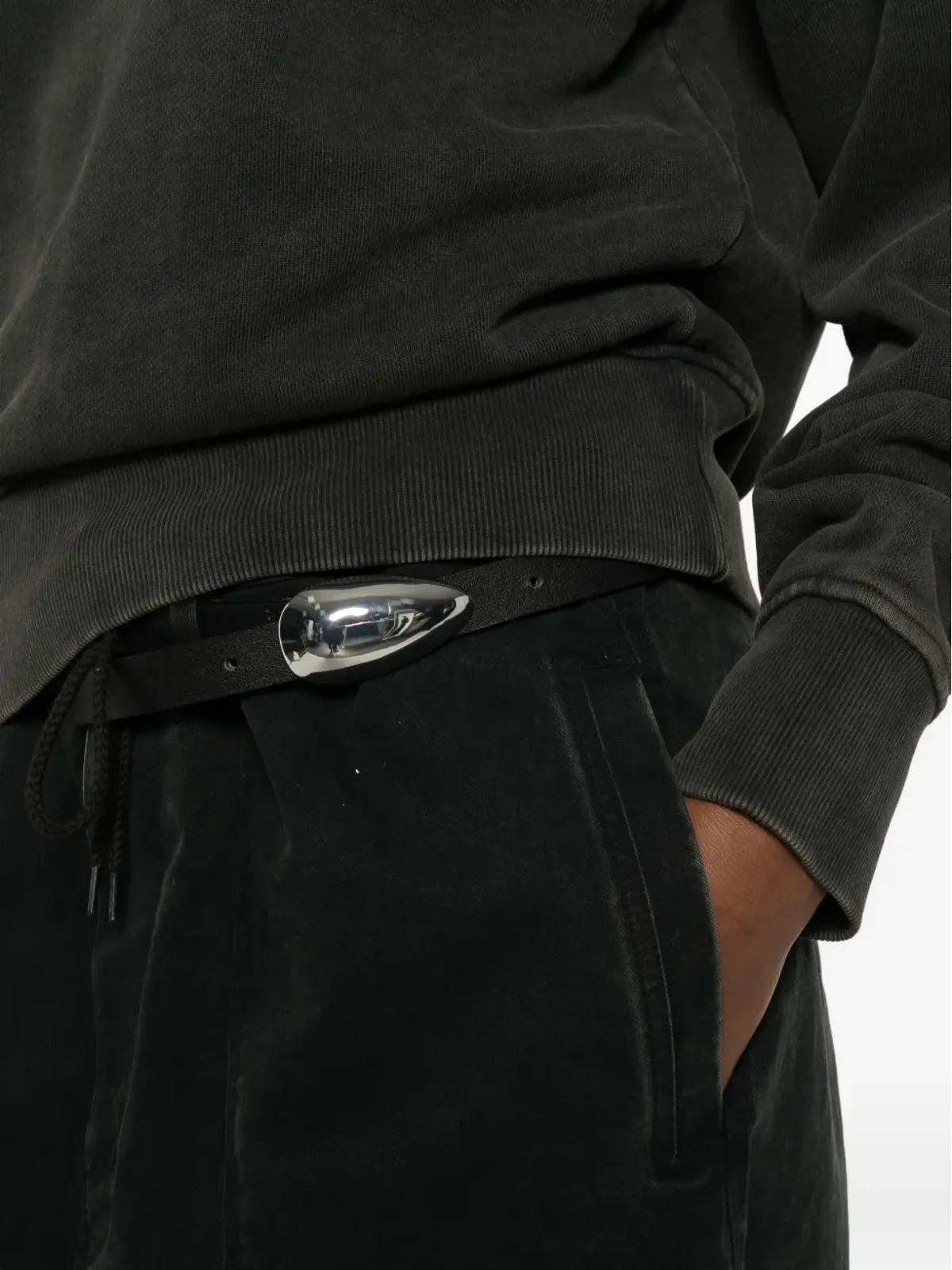 ENTIRE STUDIOS seam detail sweatshirt - Black - 画像5