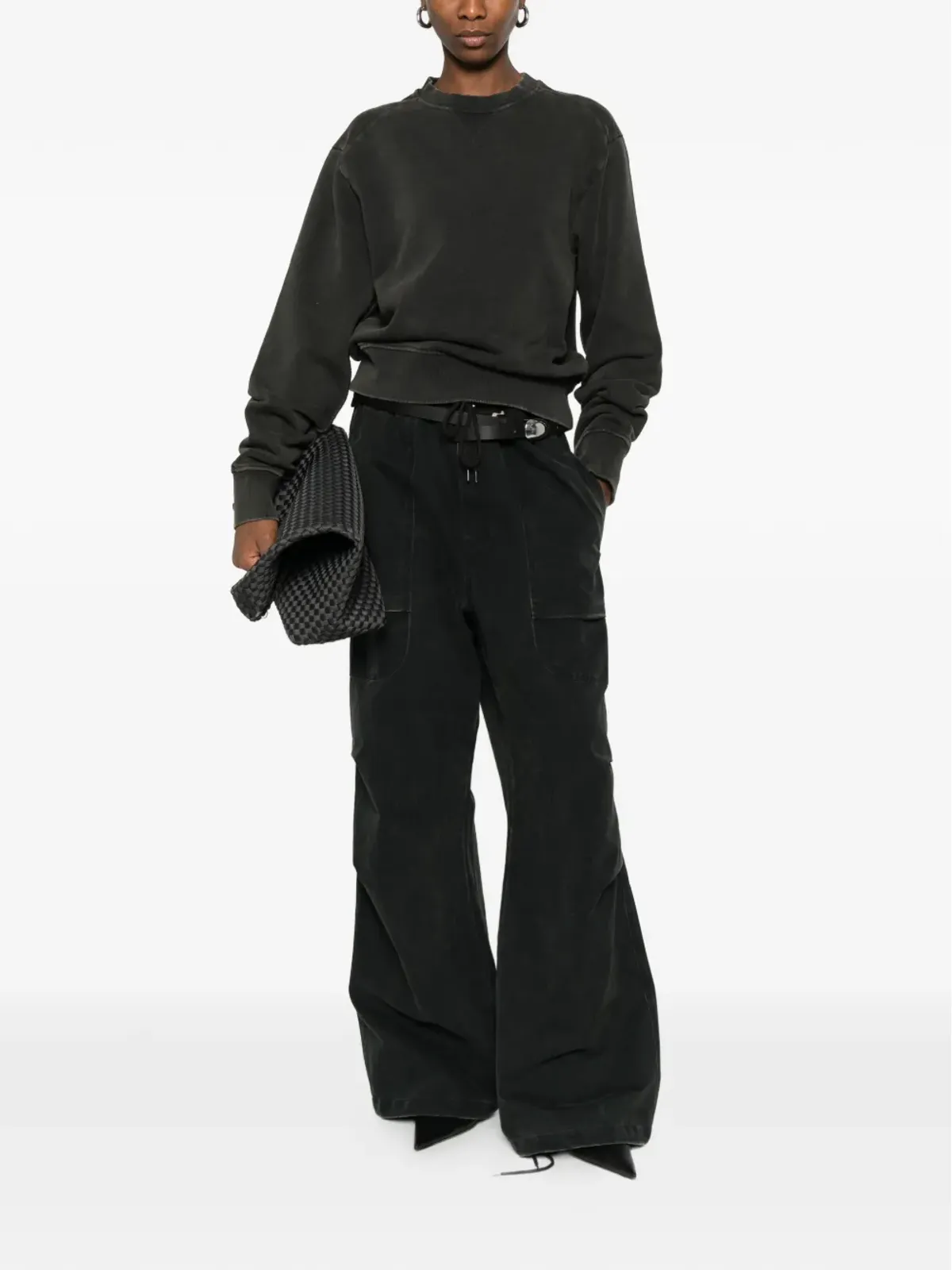 ENTIRE STUDIOS seam detail sweatshirt - Black - 画像2