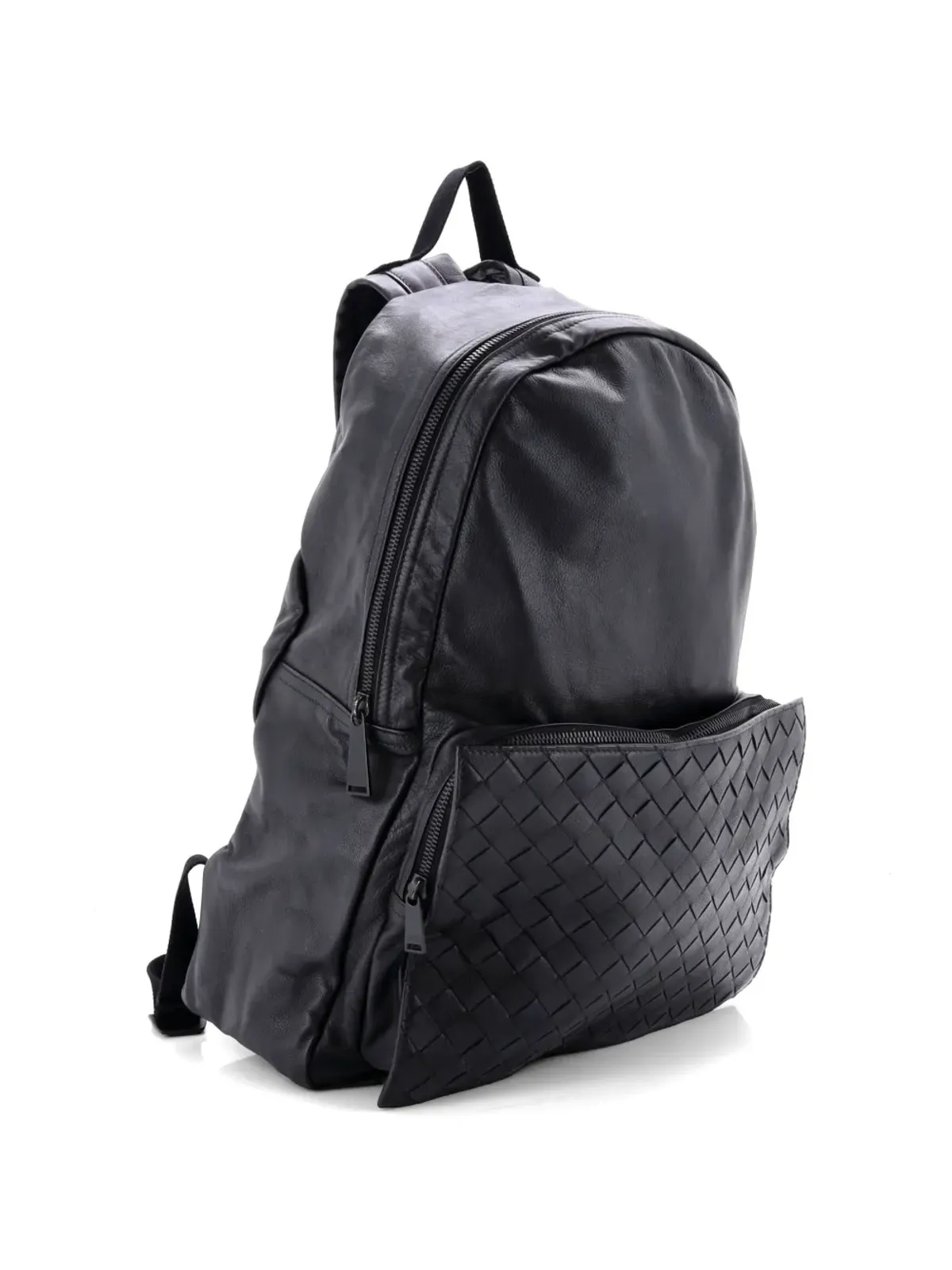 Bottega Veneta ビンテージ エクスパンダブルレザー・イントレッチャートディテール・ミディアム バックパック - 画像4