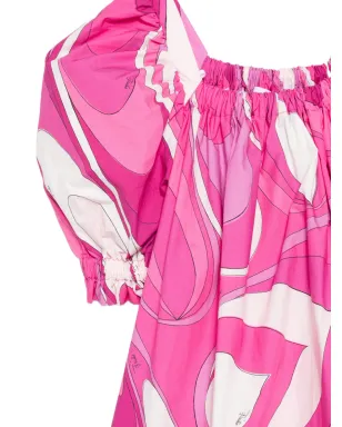 PUCCI Junior ウェーブンプリントドレス - サムネイル3