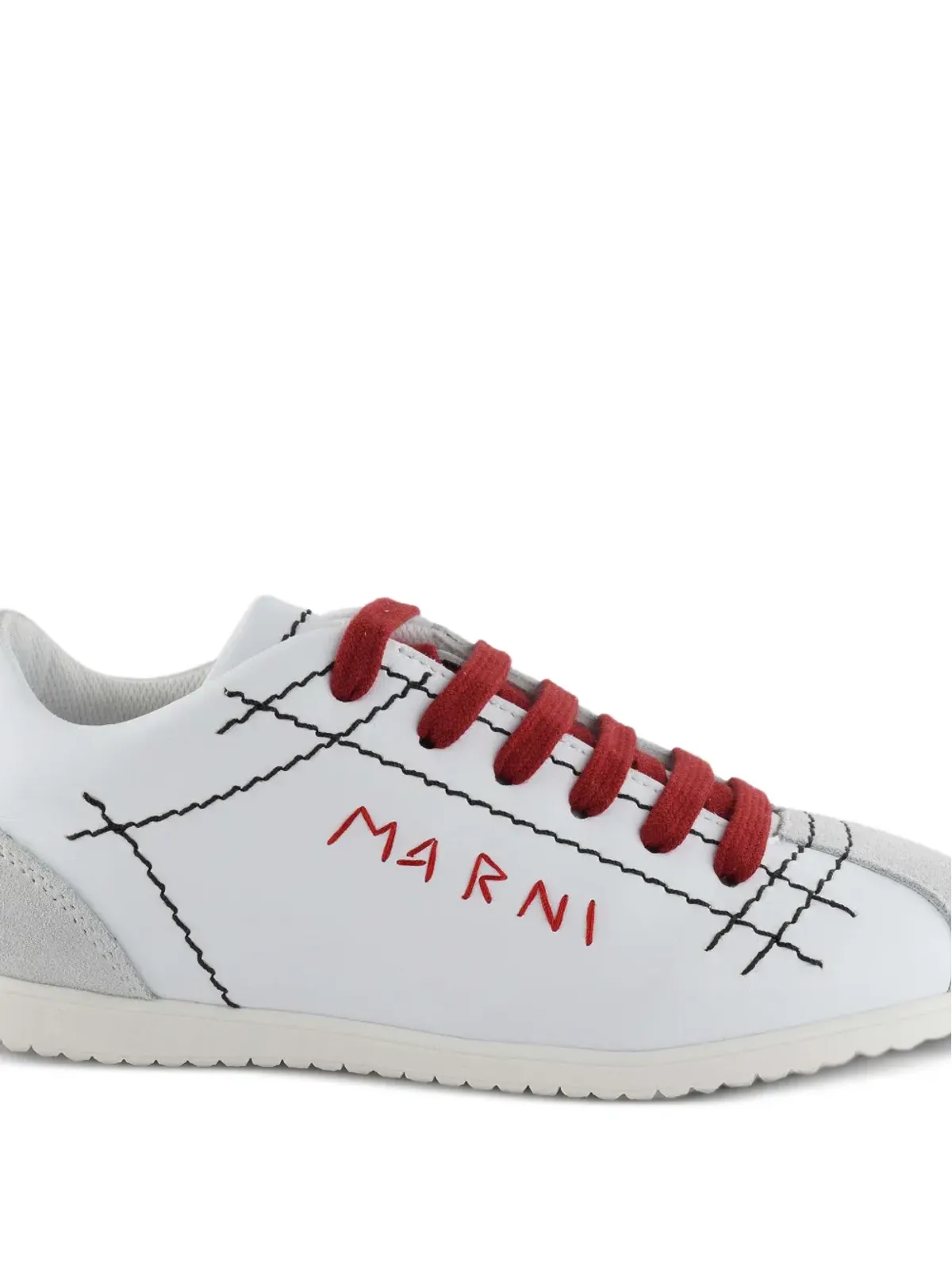 Marni Kids コントラストステッチスニーカー - 画像2