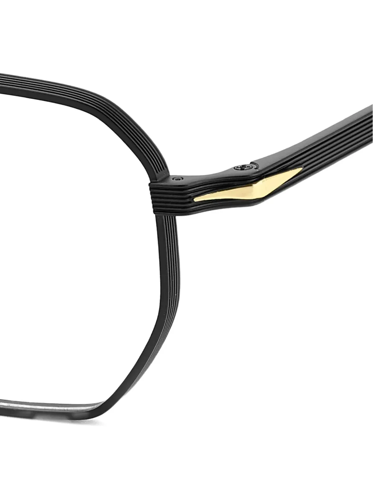 Eyewear by David Beckham ジオメトリックフレーム金属メガネ - 画像3