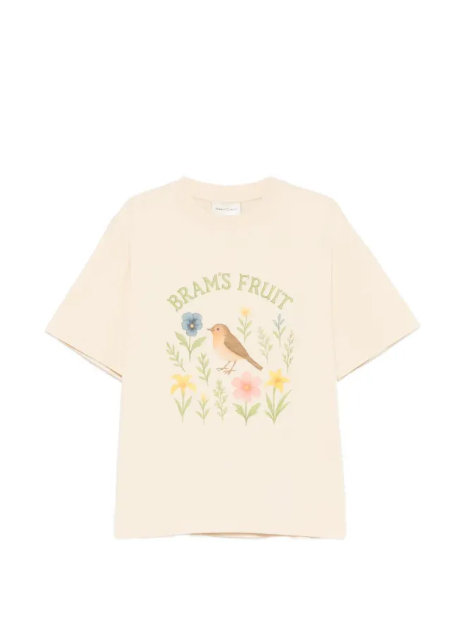 Bram’s Fruit Bram’s Fruit 花鳥柄プリントTシャツの商品画像