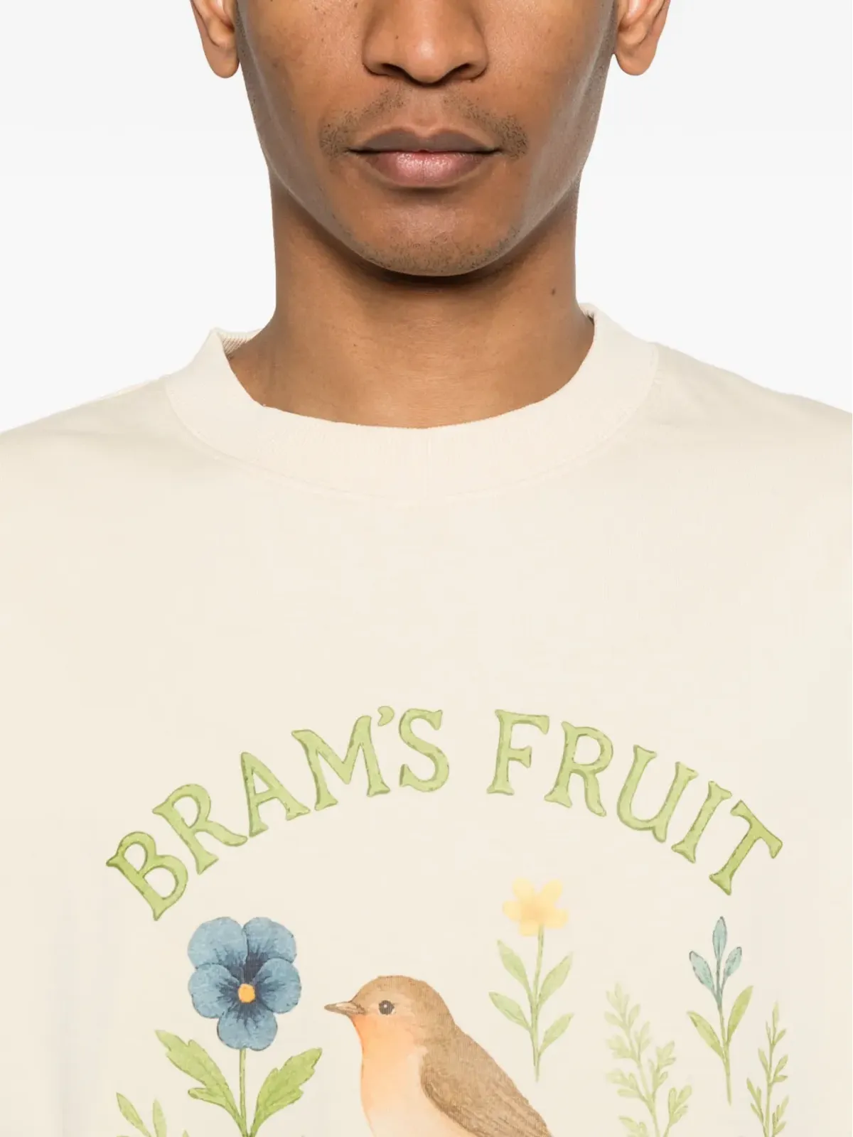 Bram’s Fruit 花鳥柄プリントTシャツ - 画像5