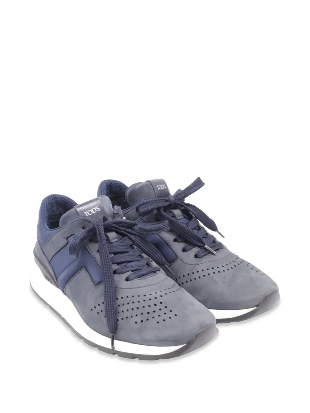 Tod's Vintage perforated-detail sneakers - Blue - 画像2