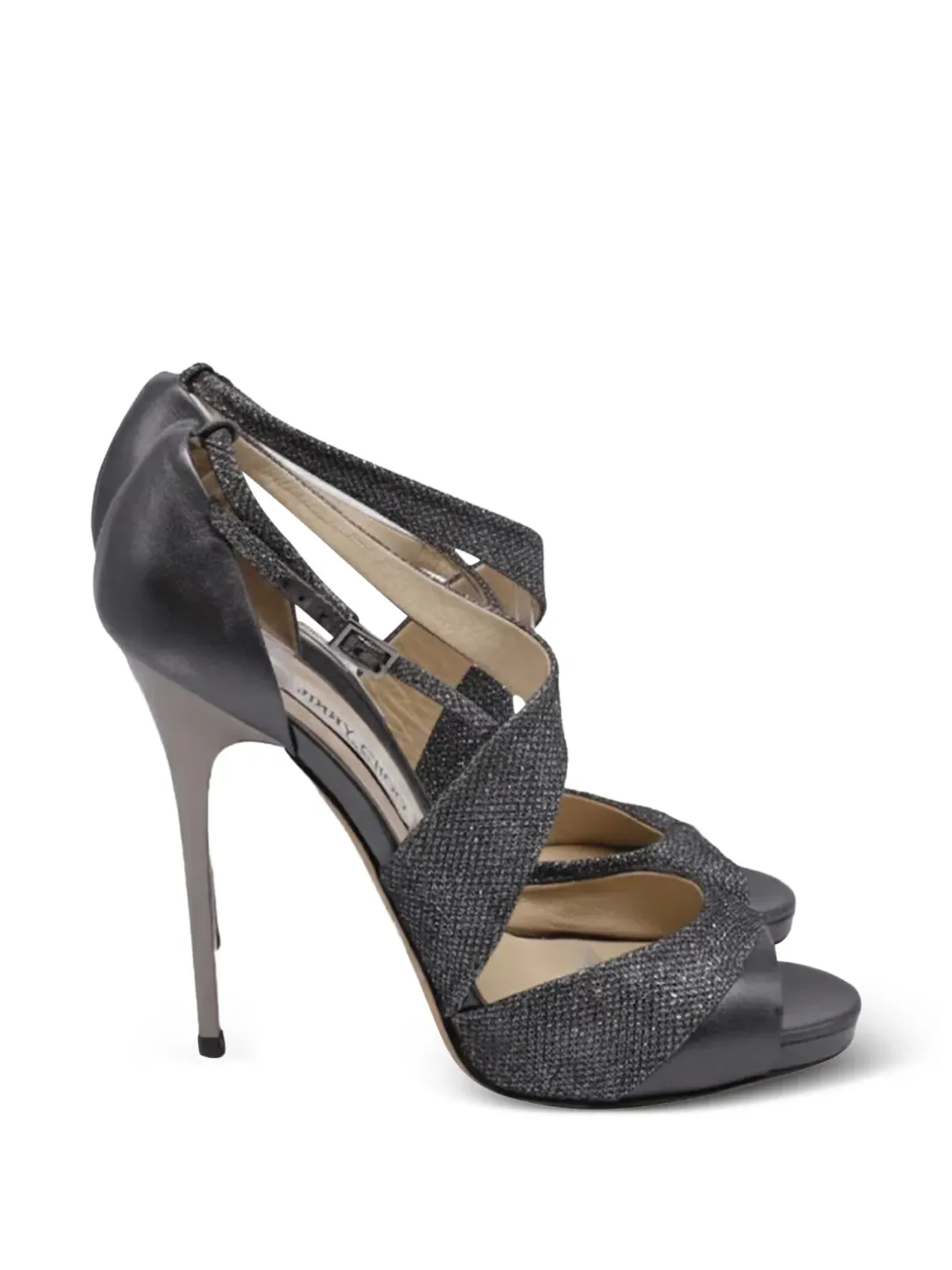 Jimmy Choo ビンテージ グリッター装飾サンダル - 画像5