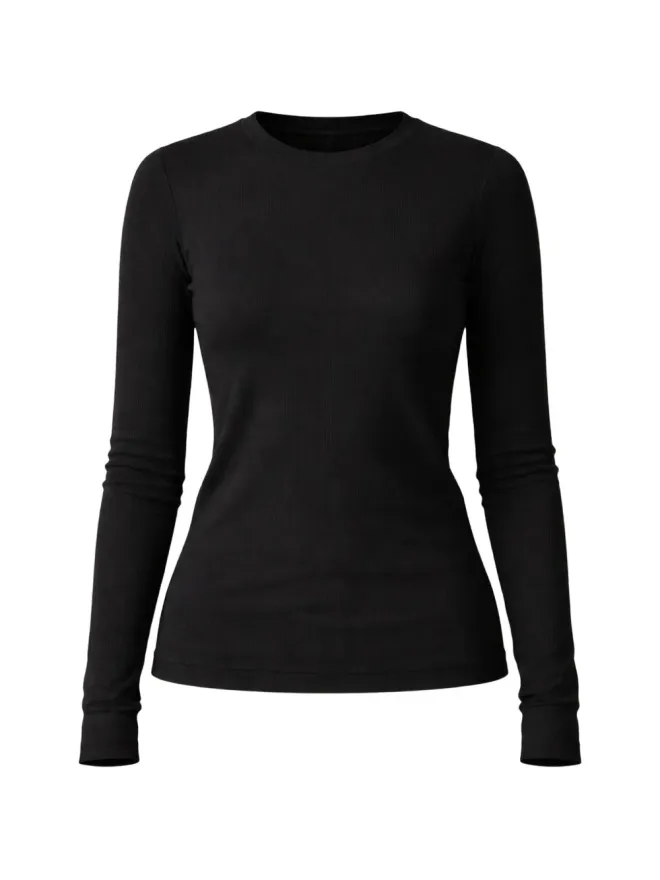 Velvet Velvet カミーノ長袖Tシャツ - ブラックの商品画像