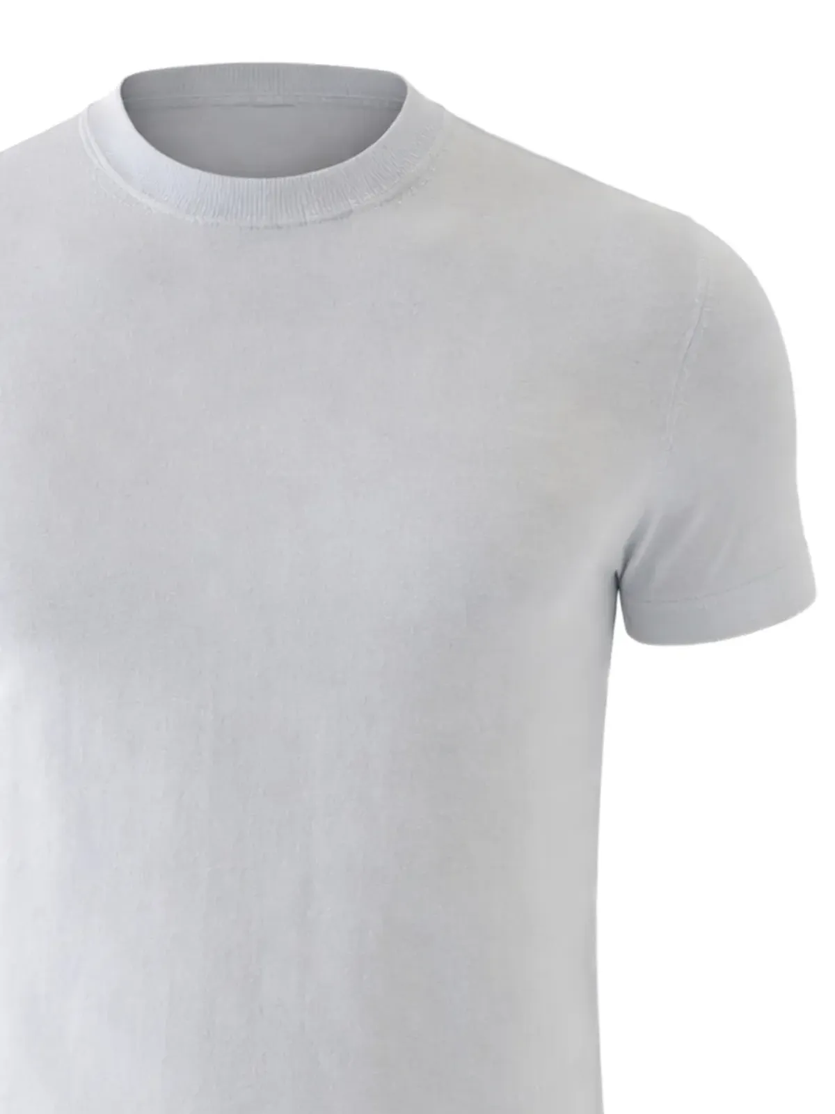 PATRICK ASSARAF カシミヤ Tシャツ - ブルー - 画像2