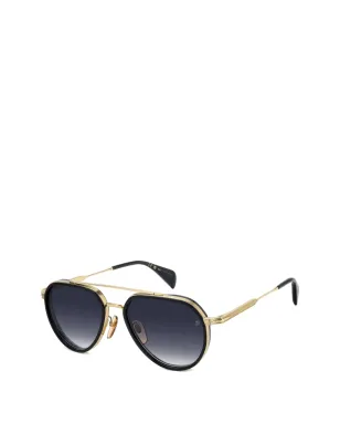 Eyewear by David Beckham パイロットフレームサングラス - ゴールド - サムネイル2