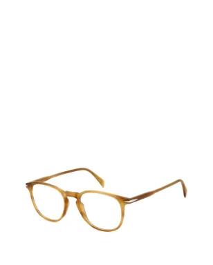 Eyewear by David Beckham ラウンドフレーム ブローライン眼鏡 - サムネイル2