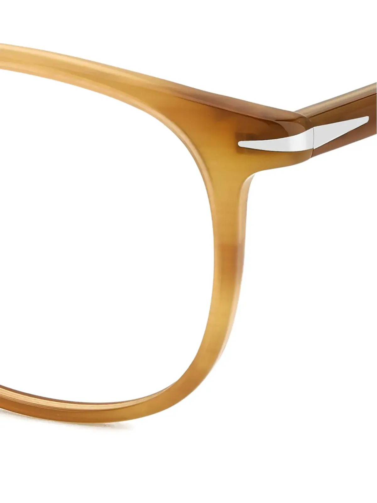 Eyewear by David Beckham ラウンドフレーム ブローライン眼鏡 - 画像3