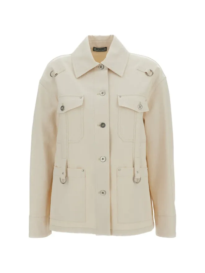 Durazzi Milano Durazzi Milano ボタン留めシャツジャケットの商品画像