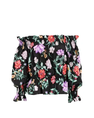 Christy Lynn Vienna floral blouse - Black - サムネイル1