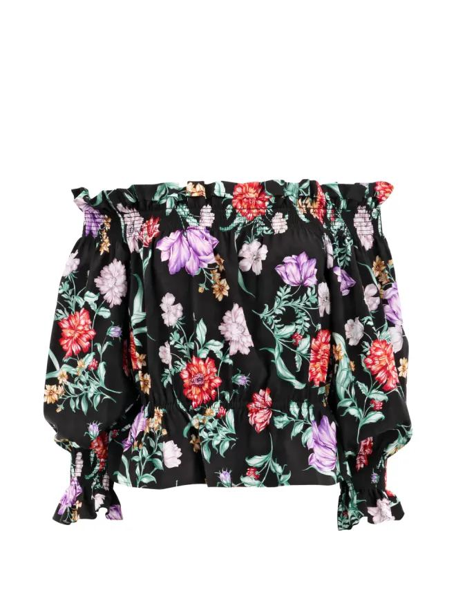 Christy Lynn Christy Lynn Vienna floral blouse - Blackの商品画像