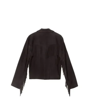 Xirena Clyde fringe-detail jacket - Black - サムネイル2
