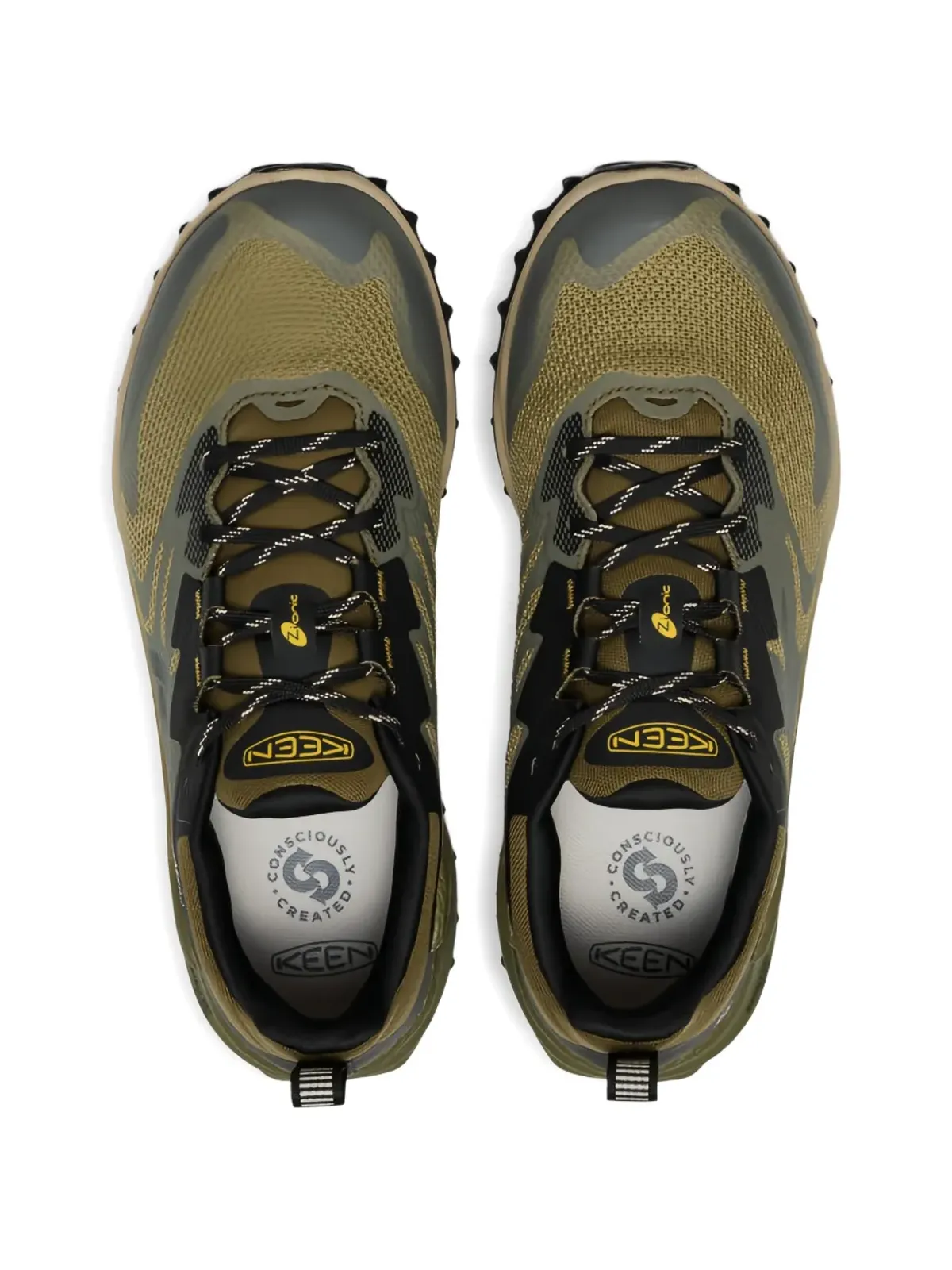 KEEN FOOTWEAR Zionic NXT ロゴディテール ローカット ラウンドトゥ スニーカー - グリーン - 画像4
