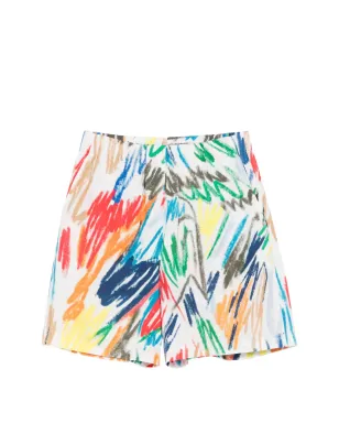 Akris Punto Hose printed shorts - White - サムネイル1