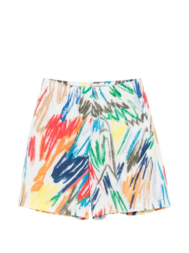 Akris Punto Akris Punto Hose printed shorts - Whiteの商品画像
