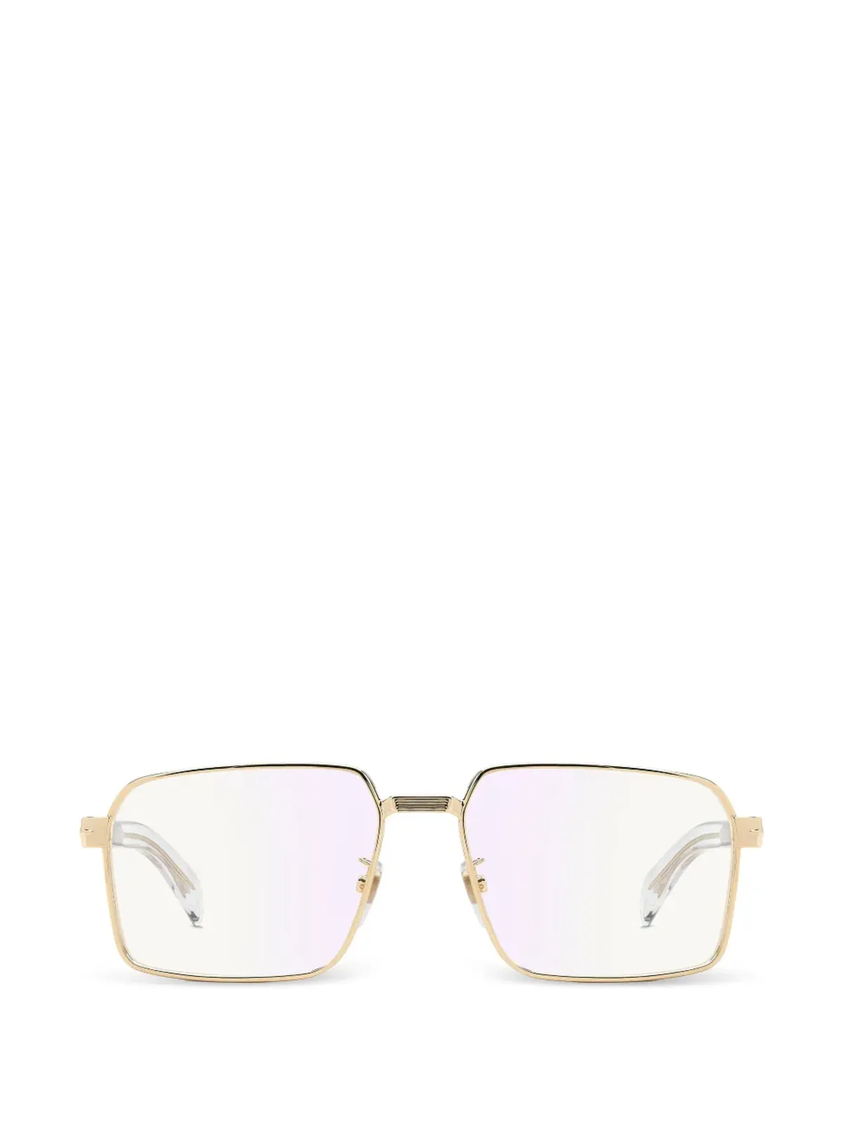 Eyewear by David Beckham スクエアメタル眼鏡 - ゴールド - 画像1