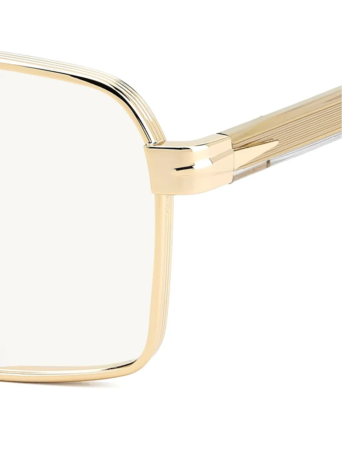 Eyewear by David Beckham スクエアメタル眼鏡 - ゴールド - 画像3