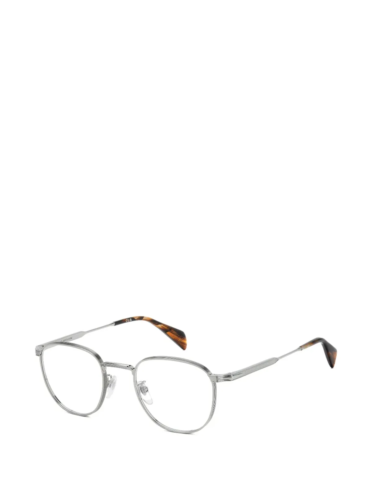 Eyewear by David Beckham 丸型フレームの金属眼鏡 - シルバー - 画像2