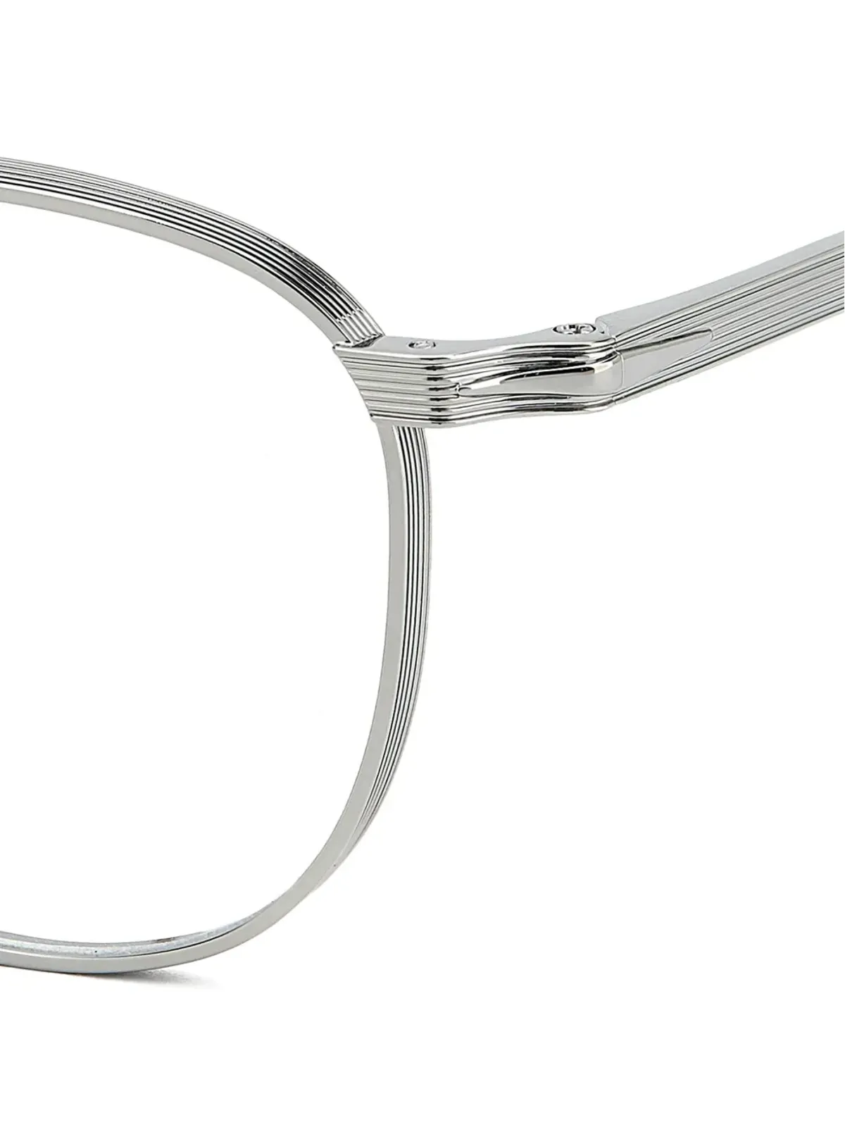 Eyewear by David Beckham 丸型フレームの金属眼鏡 - シルバー - 画像3