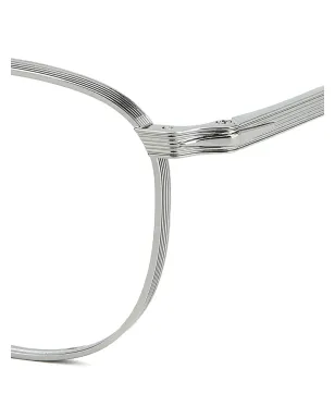 Eyewear by David Beckham 丸型フレームの金属眼鏡 - シルバー - サムネイル3