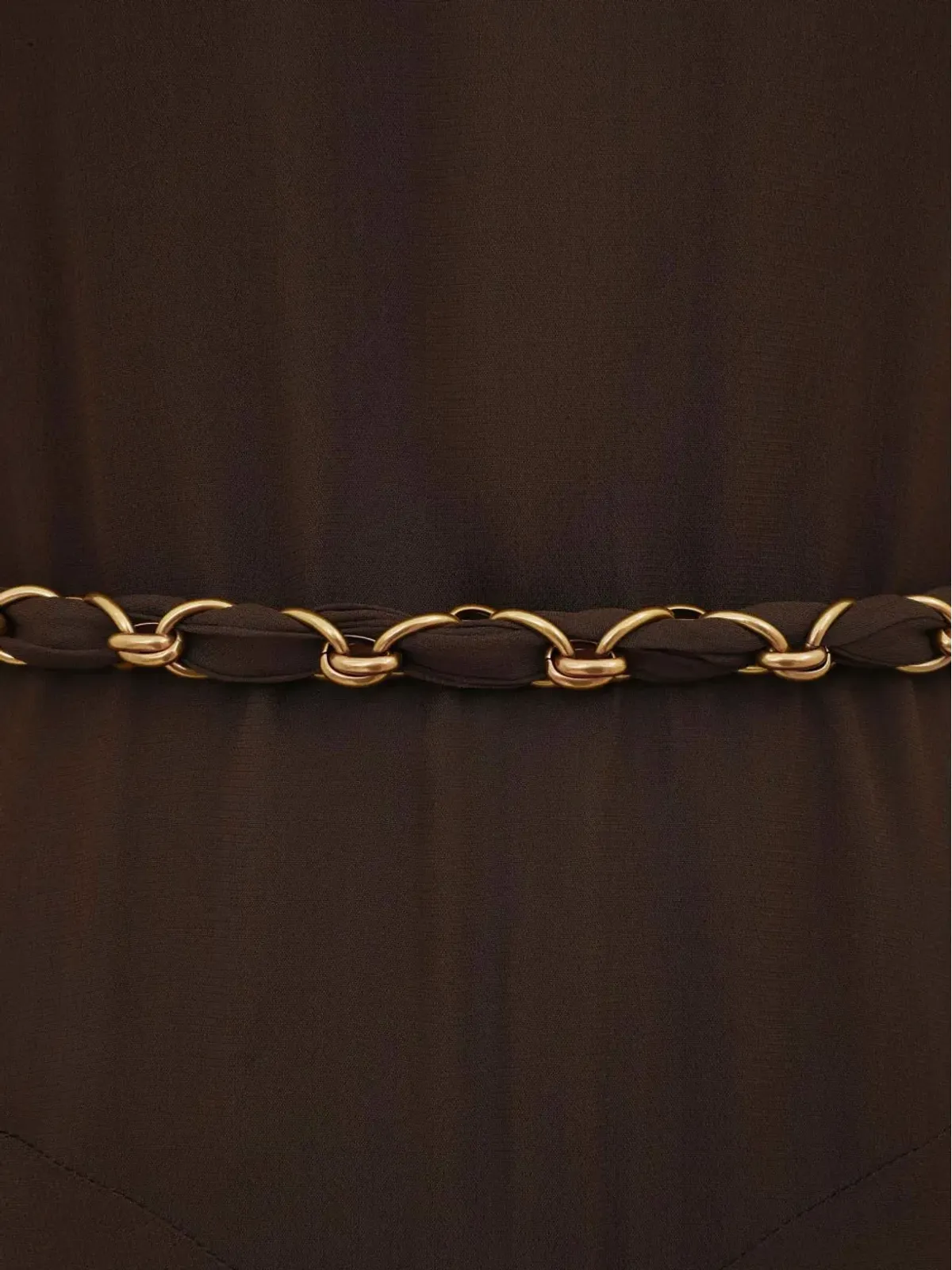 ZIMMERMANN Rebellion chain V-neck maxi dress - Brown - 画像3