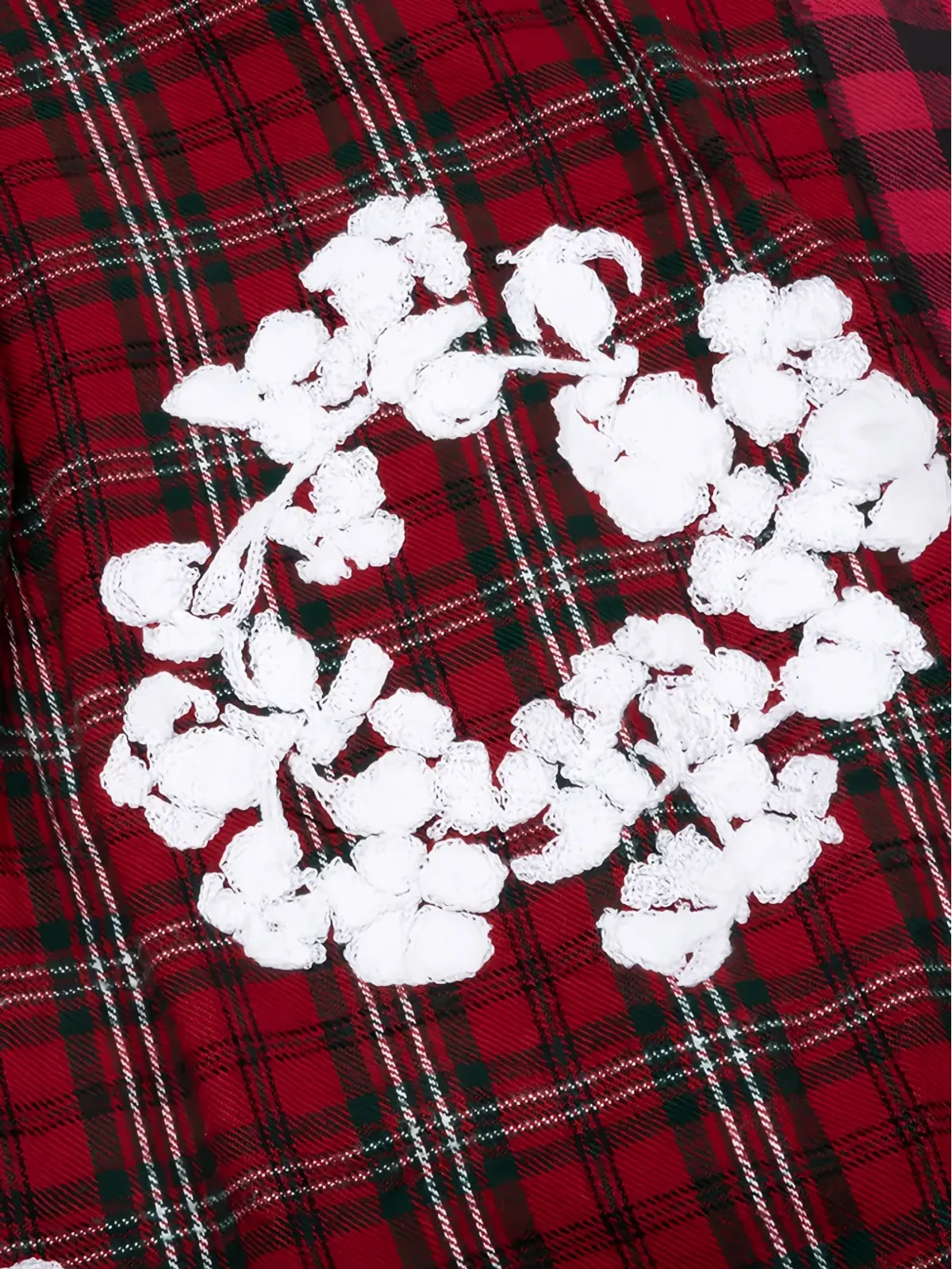 Readymade × Denim Tears 花柄刺繍 チェックシャツ - 画像3