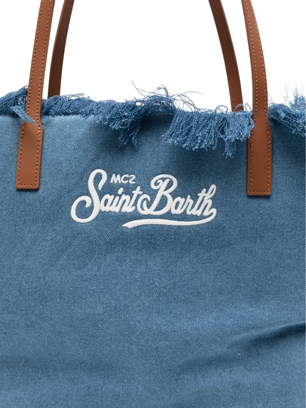 MC2 Saint Barth フリンジトリムのビーチバッグ - 画像3