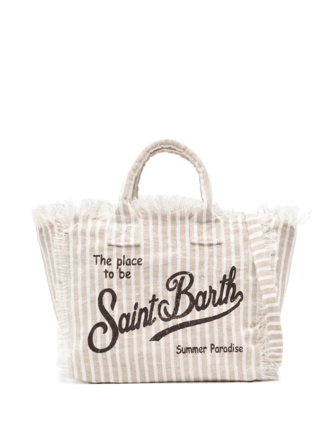 MC2 Saint Barth MC2 Saint Barth コレット ストライプ フリンジ トートバッグの商品画像