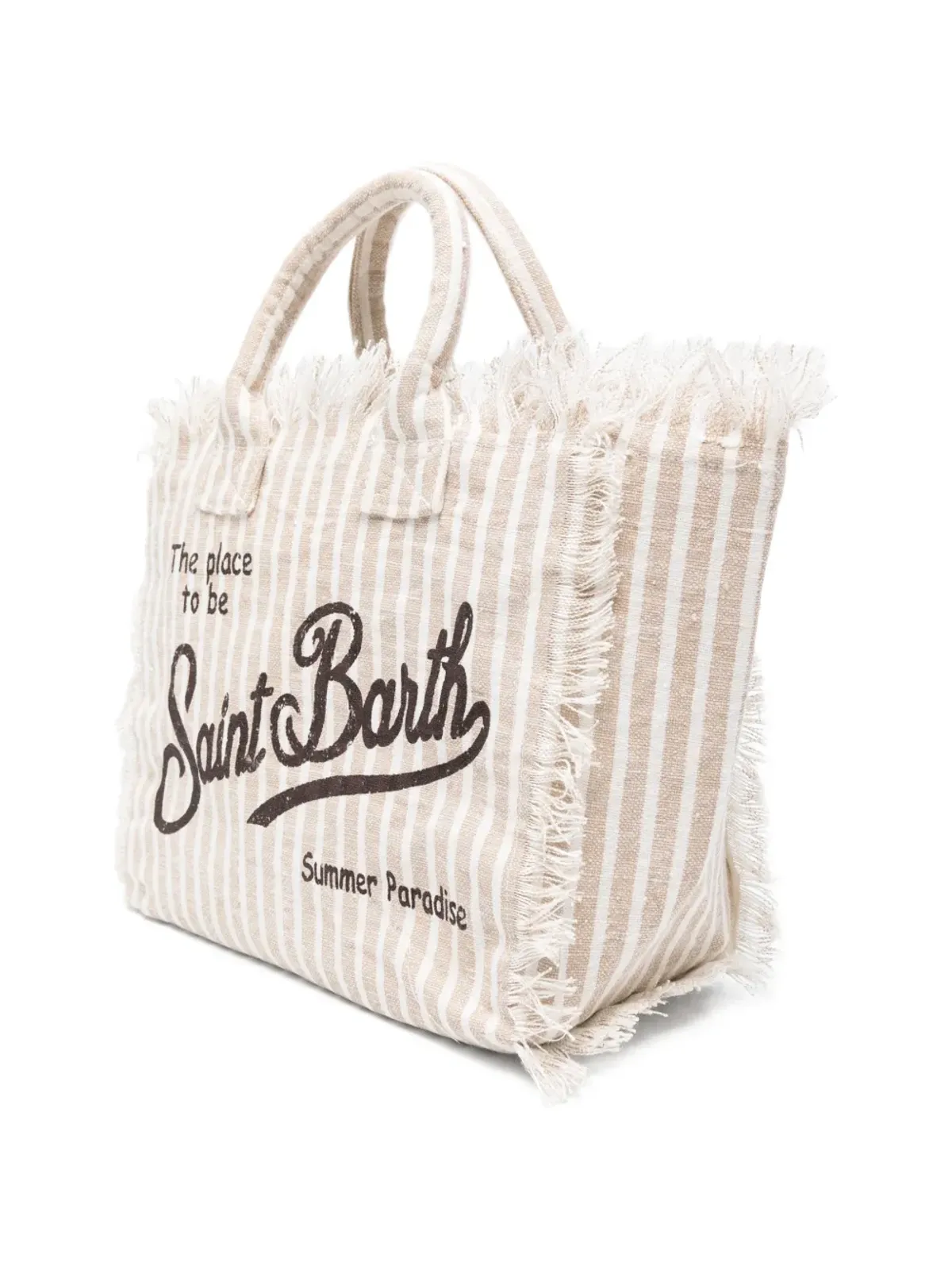 MC2 Saint Barth コレット ストライプ フリンジ トートバッグ - 画像2