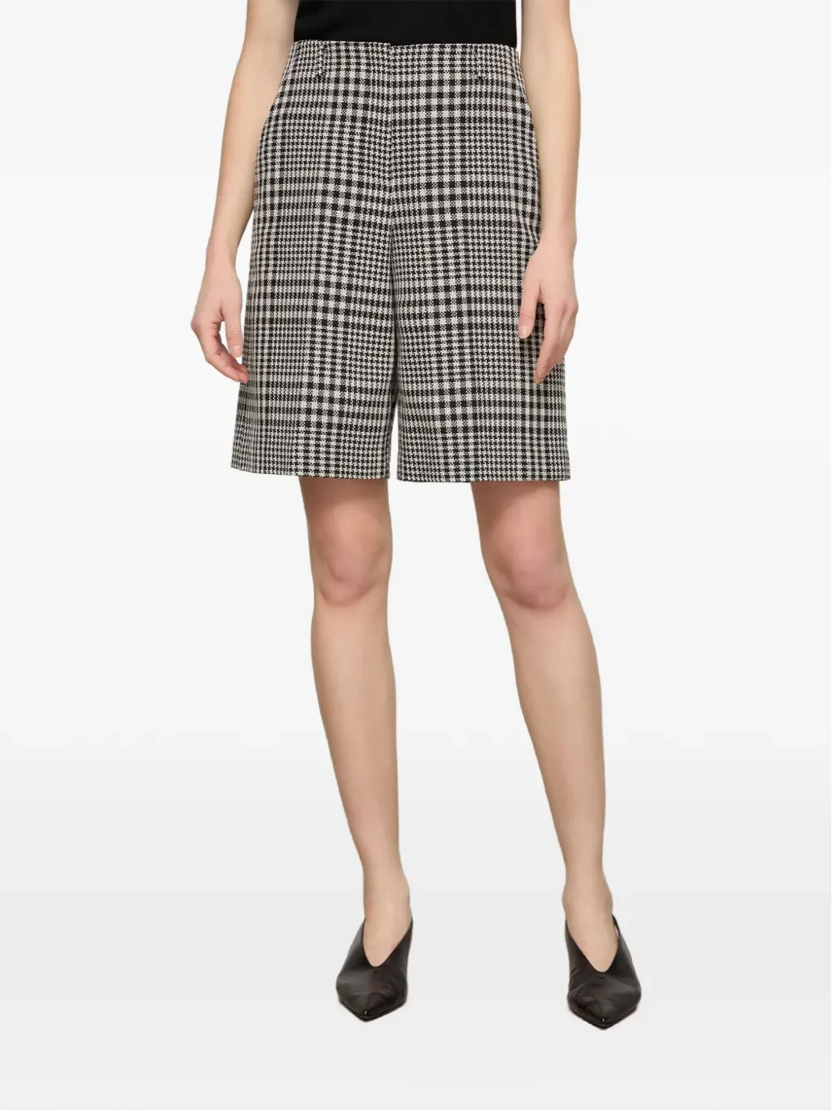 Lafayette 148 チェック柄ショートパンツ - 画像2