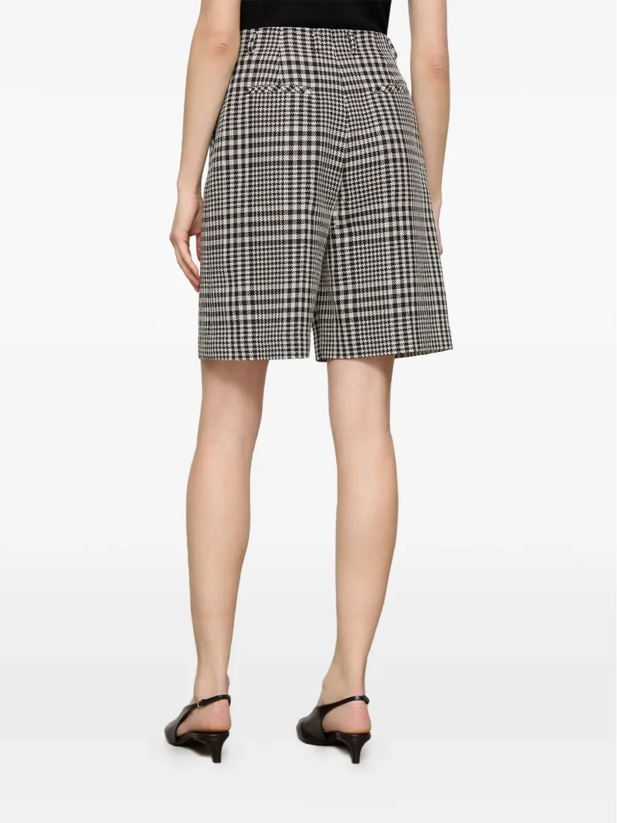 Lafayette 148 チェック柄ショートパンツ - 画像3