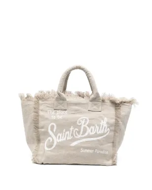 MC2 Saint Barth フリンジ付きハンドル ビーチバッグ - サムネイル1