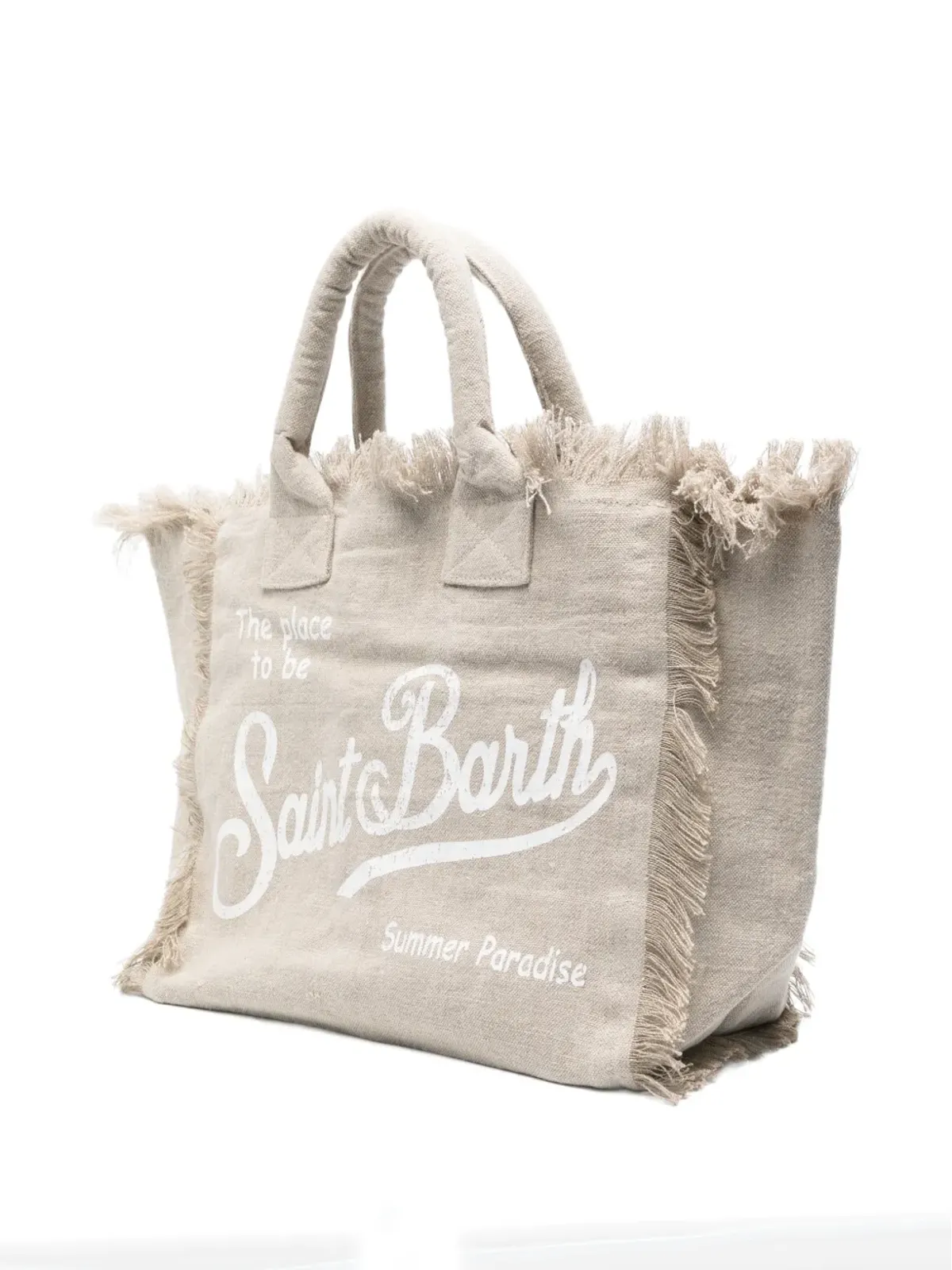 MC2 Saint Barth フリンジ付きハンドル ビーチバッグ - 画像2
