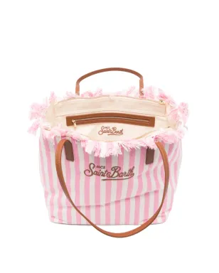 MC2 Saint Barth striped beach bag - White - サムネイル4