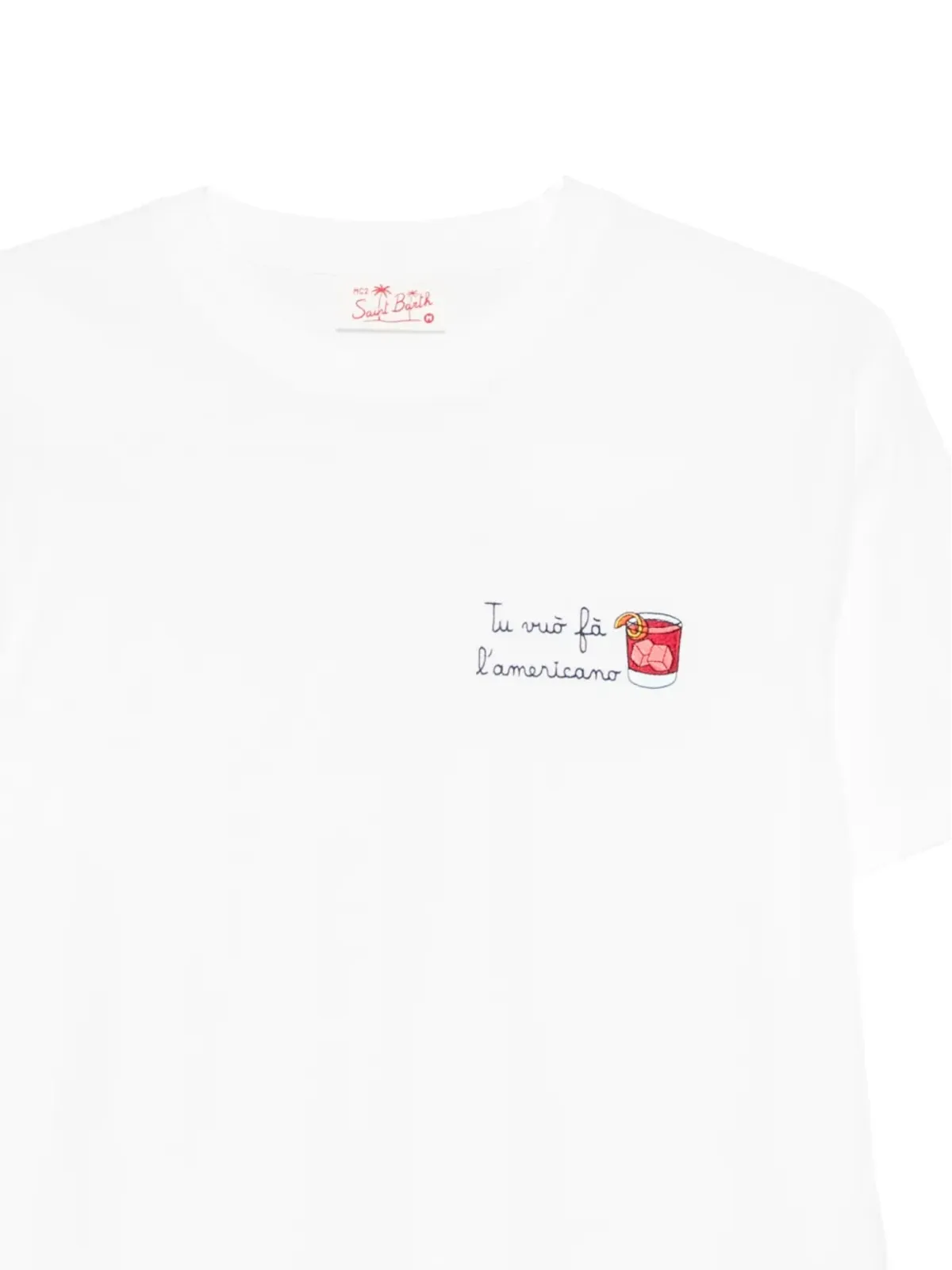 MC2 Saint Barth Portofino ロゴ刺繍 Tシャツ - 画像3