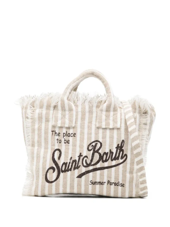 MC2 Saint Barth MC2 Saint Barth Vanityストライプフリンジミニバッグの商品画像