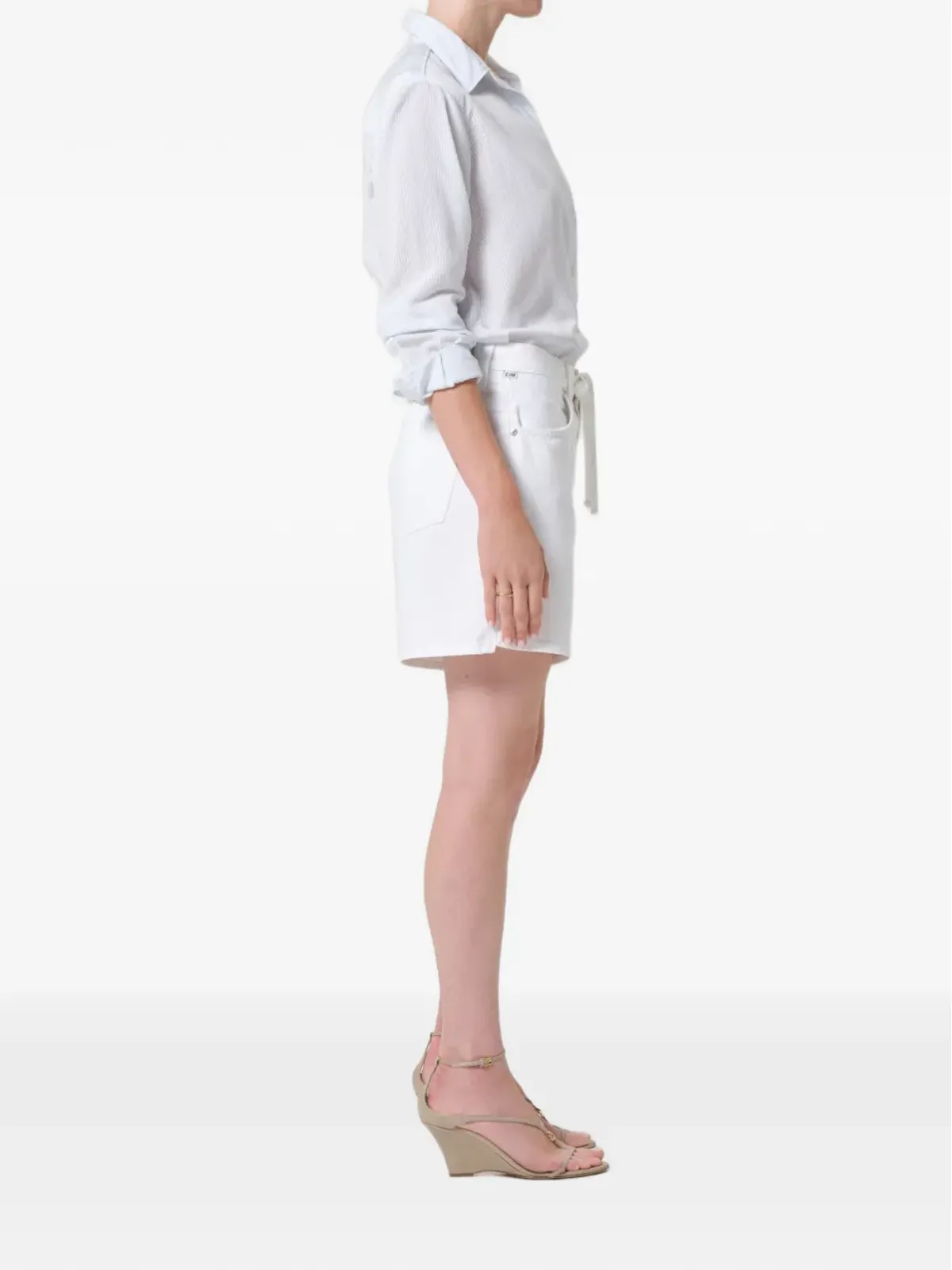 Citizens of Humanity drawstring shorts - White - 画像3