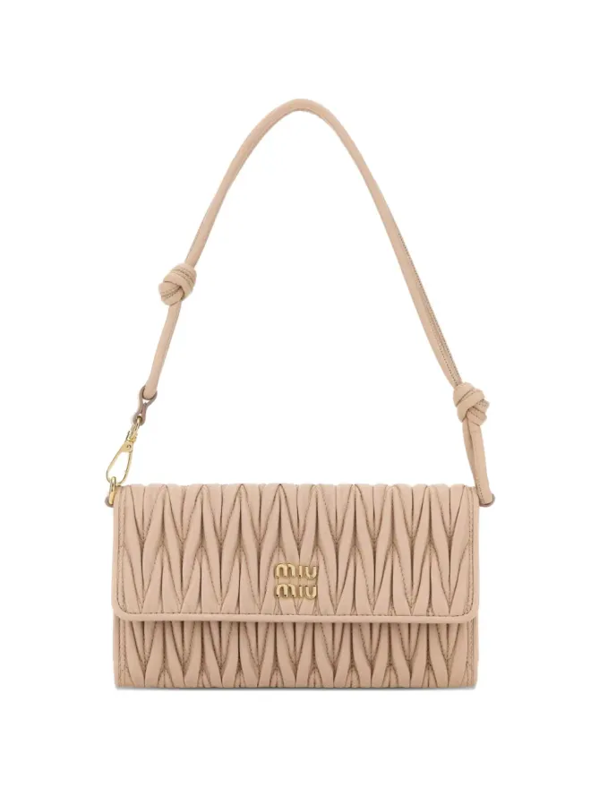 Miu Miu Miu Miu マテラッセ キルテッド ナッパレザー ウォレットの商品画像