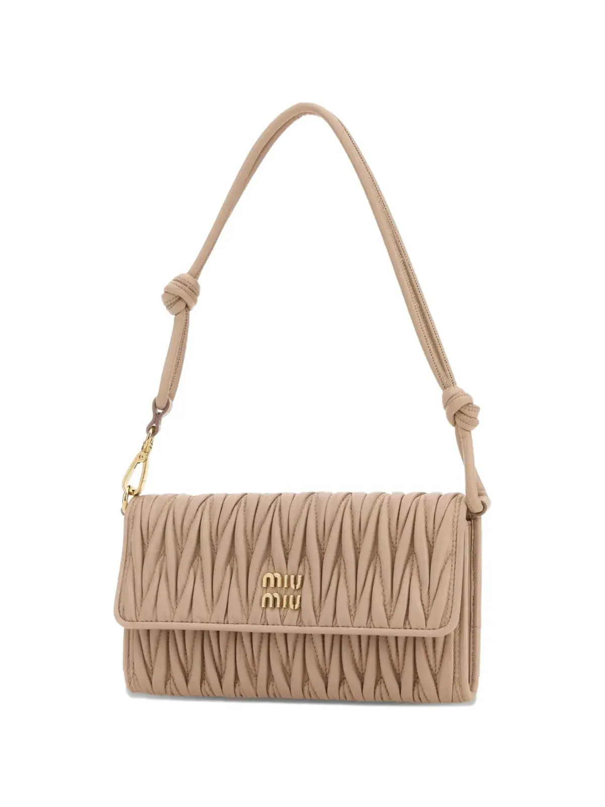 Miu Miu マテラッセ キルテッド ナッパレザー ウォレット - 画像3