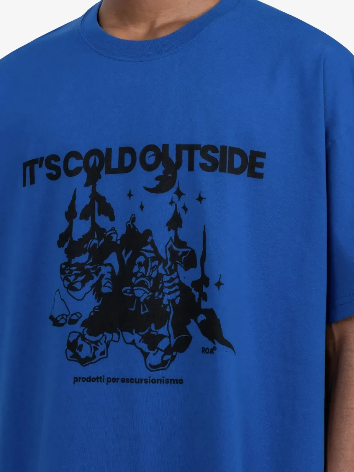 ROA グラフィックプリントTシャツ - 画像4