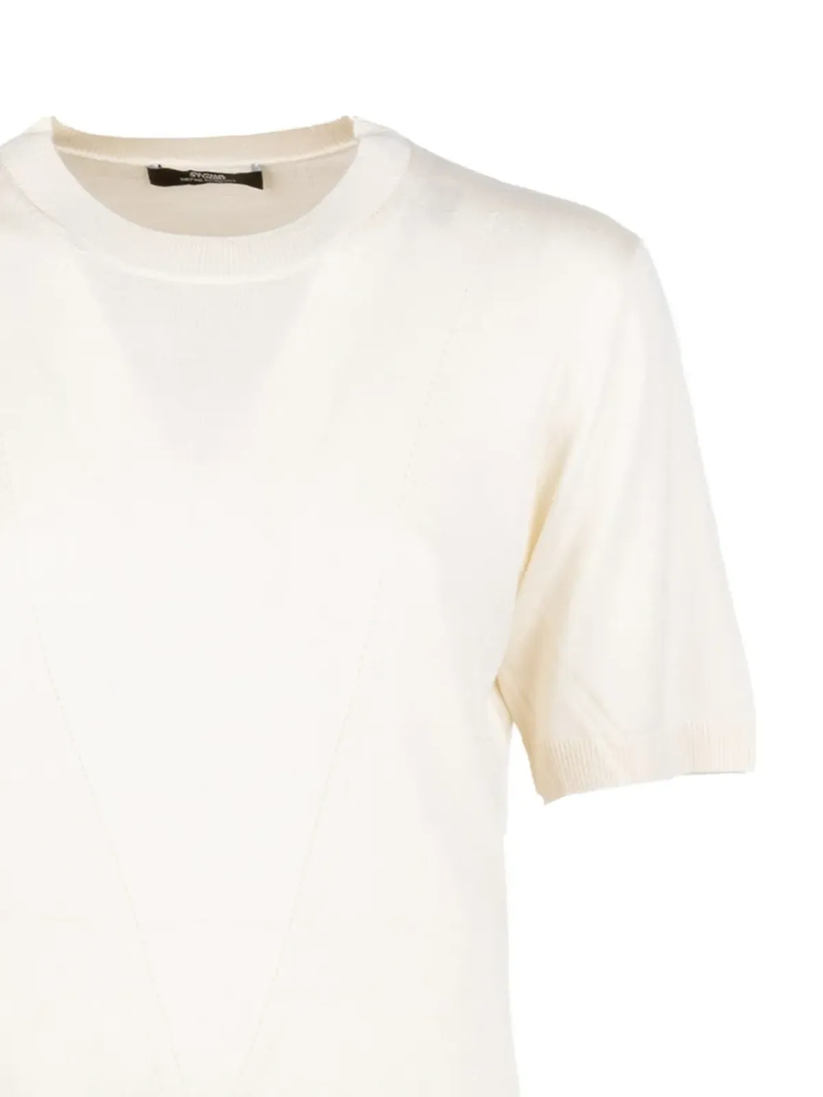 ALPHA STUDIO クルーネック パネルデザイン Tシャツ - 画像2