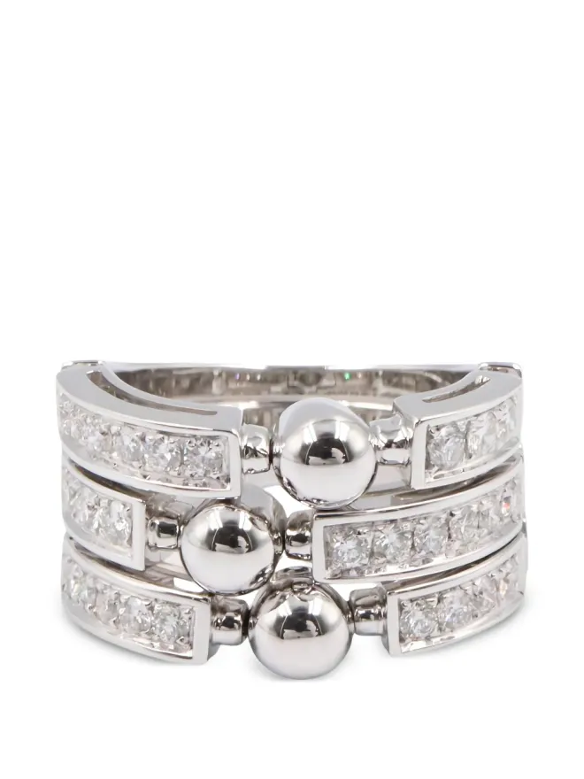 Bvlgari Pre-Owned Bvlgari Pre-Owned アレグラ トリプルバンド ダイヤモンドリングの商品画像