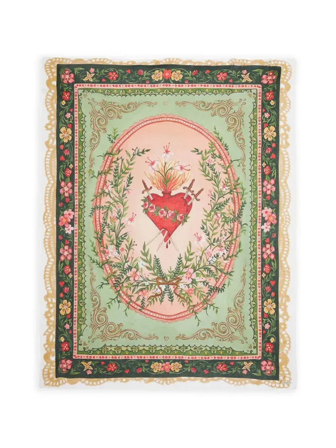Faliero Sarti Faliero Sarti ハート柄スカーフの商品画像